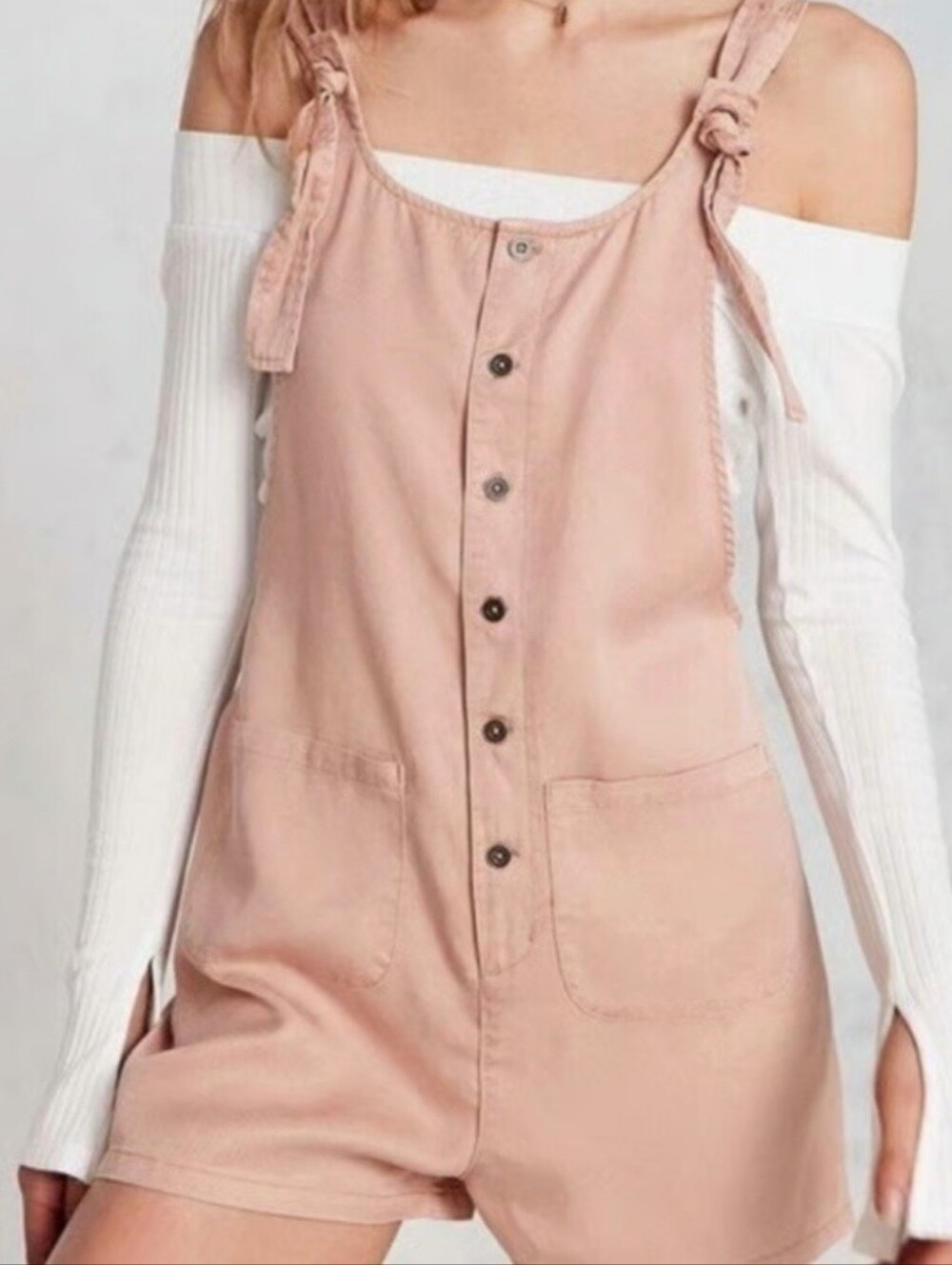 Urban Outfitters  Button-Front Short Romper